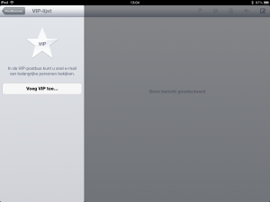 VIP Inbox op de iPad