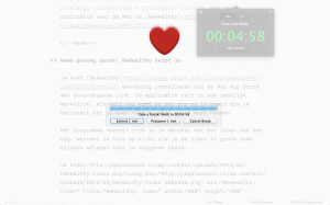 BeHealthy: voorbeeld van een pauze