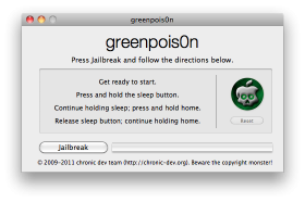 Jailbreak je iPhone, iPad of iPod Touch met greenpois0n