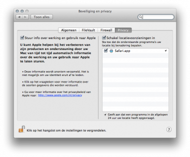 Bescherm je privacy in OS X Lion met Locatievoorzieningen