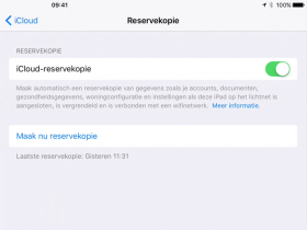 iOS backups veilig op internet met iCloud