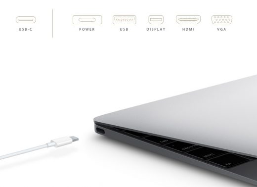 MacBook (2015) met USB-C poort