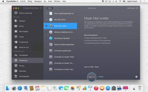 Voer regelmatig onderhoud uit met CleanMyMac 3