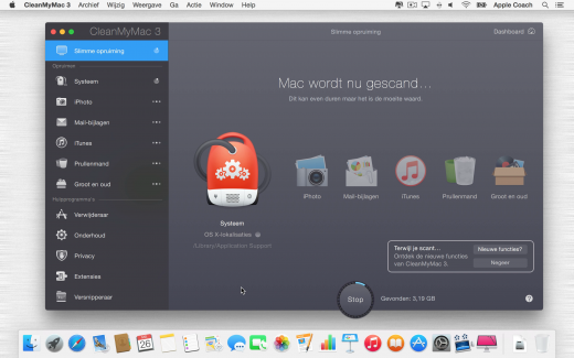 Een slimme scan doen met CleanMyMac 3