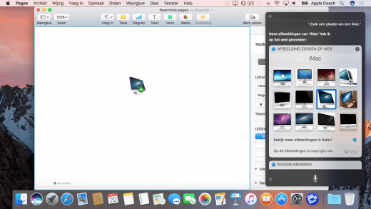 Siri resultaten gebruiken in documenten