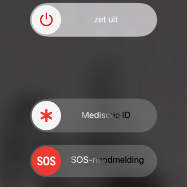 SOS Noodmelding gebruiken op de iPhone