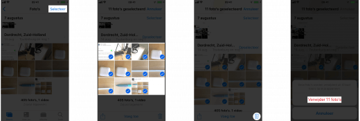 Verwijder foto's eenvoudig (té makkelijk?) van je iPhone