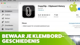 Klembordgeschiedenis bijhouden met CopyClip