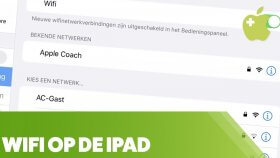 Verbinden met een draadloos WiFi netwerk op de iPad